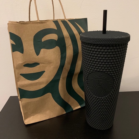2021 Starbucks Matte Black Tumbler 24 studded Cup